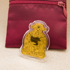 New Gold Foil Chinese New Year God of Wealth Phone Sticker, Lucky Personality Phone Decal, Self-Adhesive Sticker, Craft Gift Set