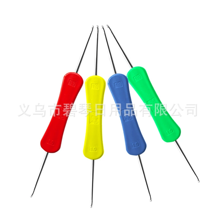 Бренд Pengfei двойной крючком пластиковая ручка вязальная игла свитер игла инструмент для вязания бренд Pengfei двойной крючком