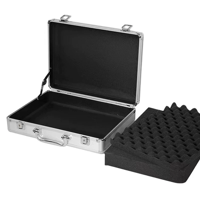 Производитель оптом алюминиевый ящик портативный ящик из алюминиевого сплава многофункциональный ящик для инструментов выставочный ящик индивидуальный заказ Amazon