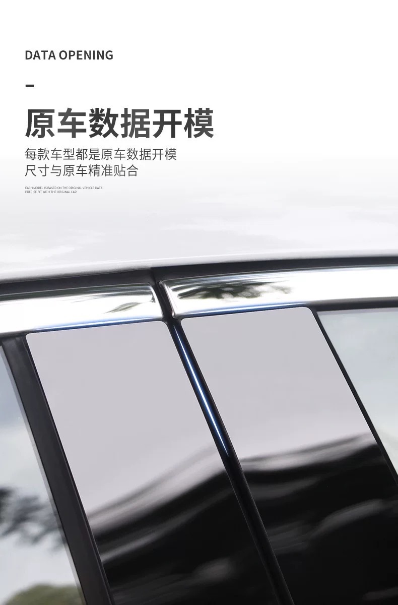 Suitable for car center pillar protective film, glossy black sticker, ABC pillar protective film, interior decoration accessories, modification parts, TPU non-stick