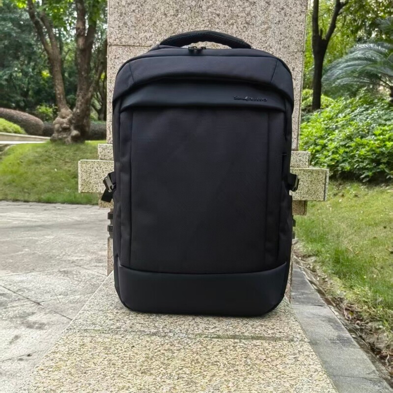 Hs8 Business Casual Backpack Double-Layer Large-Capacity Backpack Splicing Business Travel Backpack Customized Logo