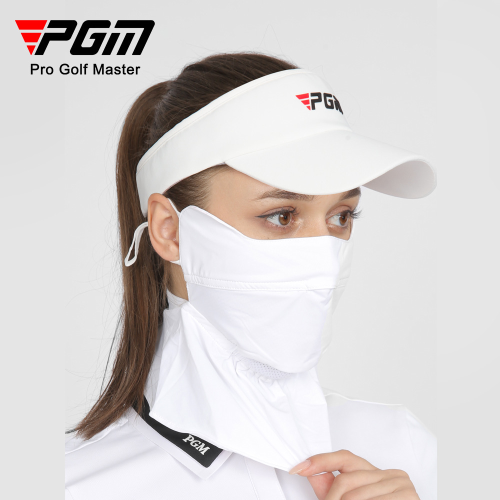 Mặt nạ chống nắng nữ PGM golf thoáng khí, co giãn 4 chiều, khổ 24x60 cm — KOZ006-màu trắng nhạt