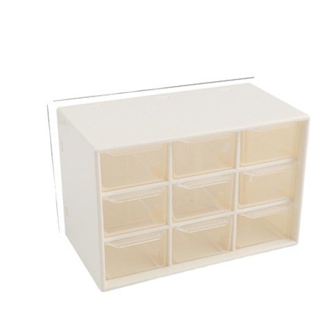 Chica Corazón en jiugongge cajón a prueba de polvo caja de almacenamiento papelería joyería jiugongge cosméticos almacenamiento estudiante