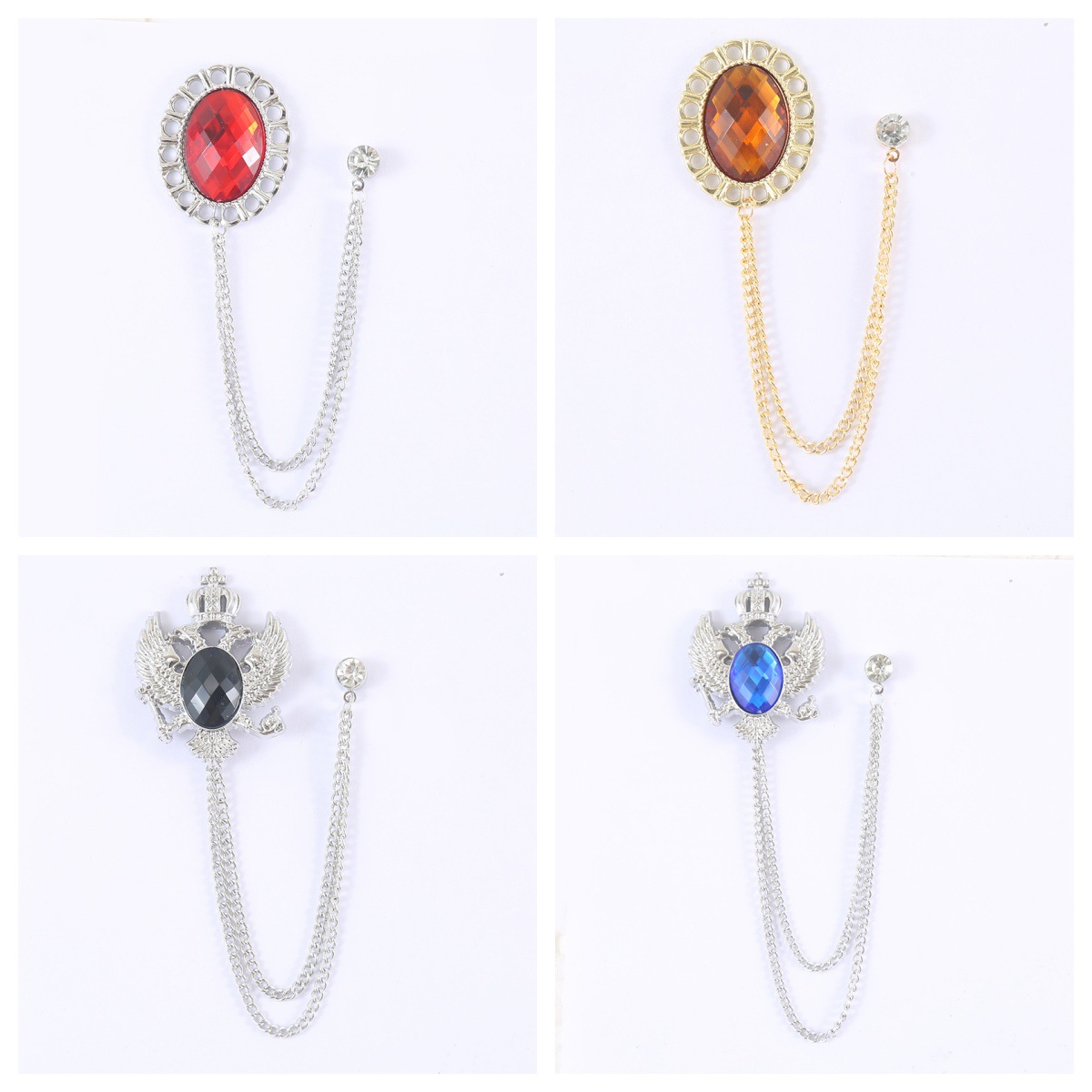 Spilla vintage da donna con perla cristallo e smalto farfalla_voghion.com