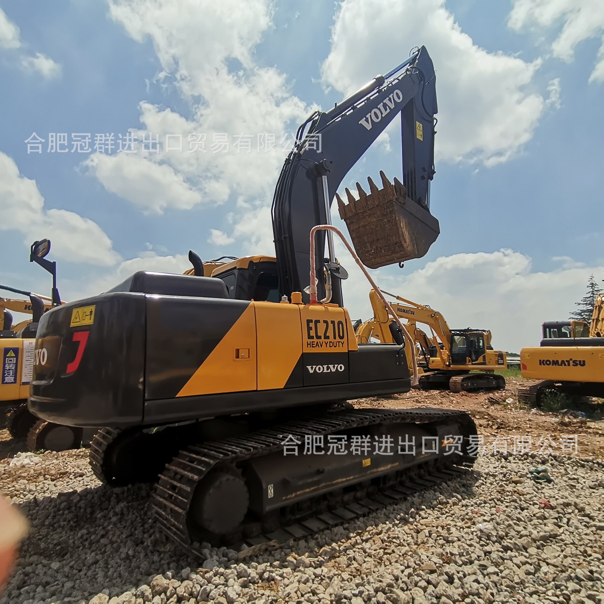Comercio exterior Volvo EC210 EC240 EC300 excavadora tipo orugas gran sitio de construcción de ingeniería de construcción