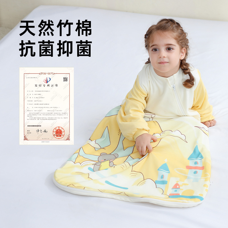 Baby Sleeping Bag Spring, Autumn and Winter Newborn Baby Infant Winter Anti-Kick Quilt Constant Temperature Kidsren's Universal for All Seasons