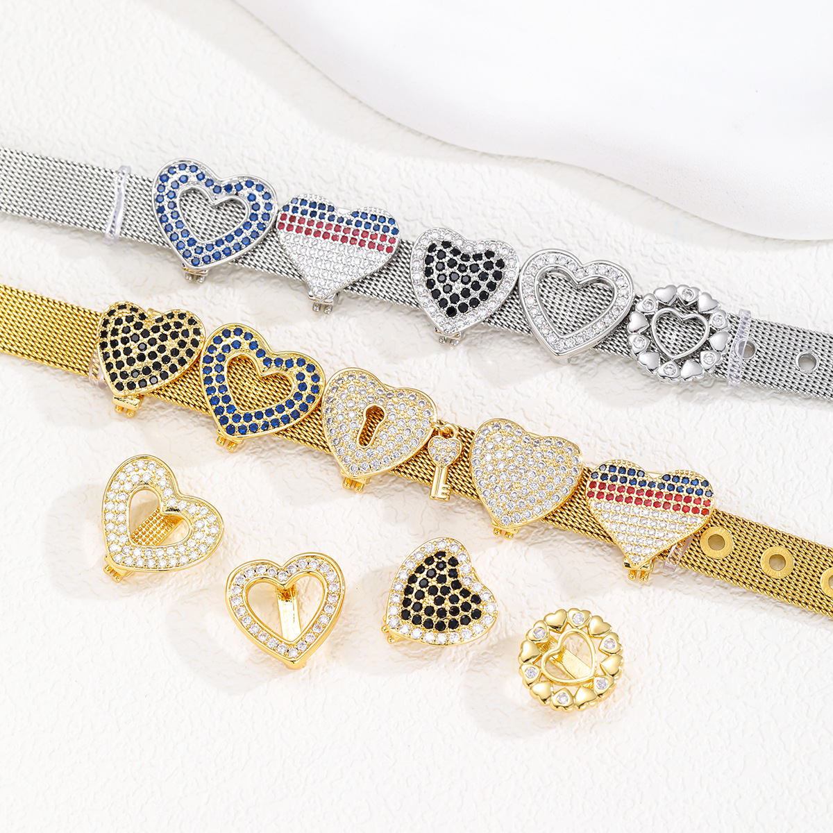 5g Weight Jewelry Accessories Jewelry Making Type Jewelry Accessories Classification 1 Piece Quantity Copper Material Heart Shape Pattern All Seasons Season Polished Finish Plating Design Simple Style, Shiny Style 1 Piece Copper Heart Shape Polished Jewelry Accessories Jewelry Accessories 1