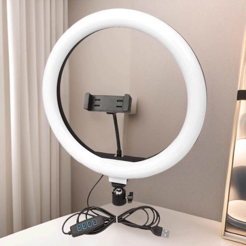 Мобильная заполняющая подсветка для прямой трансляции для настольной фотографии на открытом воздухе и в помещении, освещение для красоты и омоложения кожи, специальная 12inch кольцевая заполняющая подсветка