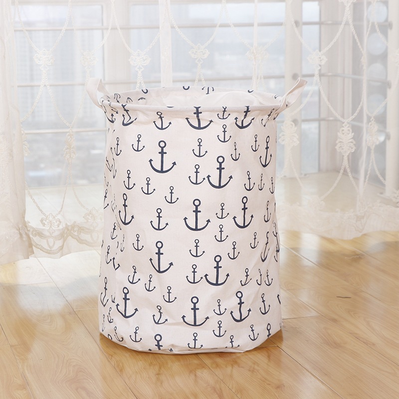 Comercio exterior Amazon con cordón cesta de lavandería plegable ropa de juguete cesta de almacenamiento de artículos diversos comercio electrónico transfronterizo