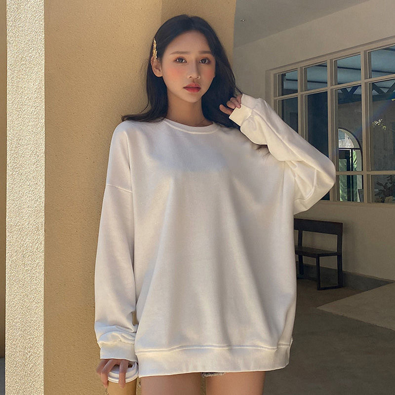 Camiseta negra delgada americana para mujeres nueva primavera y otoño nicho suelto chaqueta de manga larga camiseta de vestir