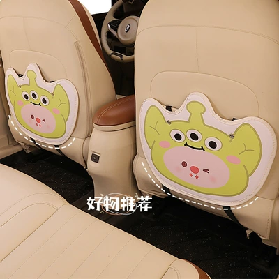 Cartoon cute variety of car seat back anti-kick pad dirt-resistant and easy to clean universal rear seat back anti-dirt protection