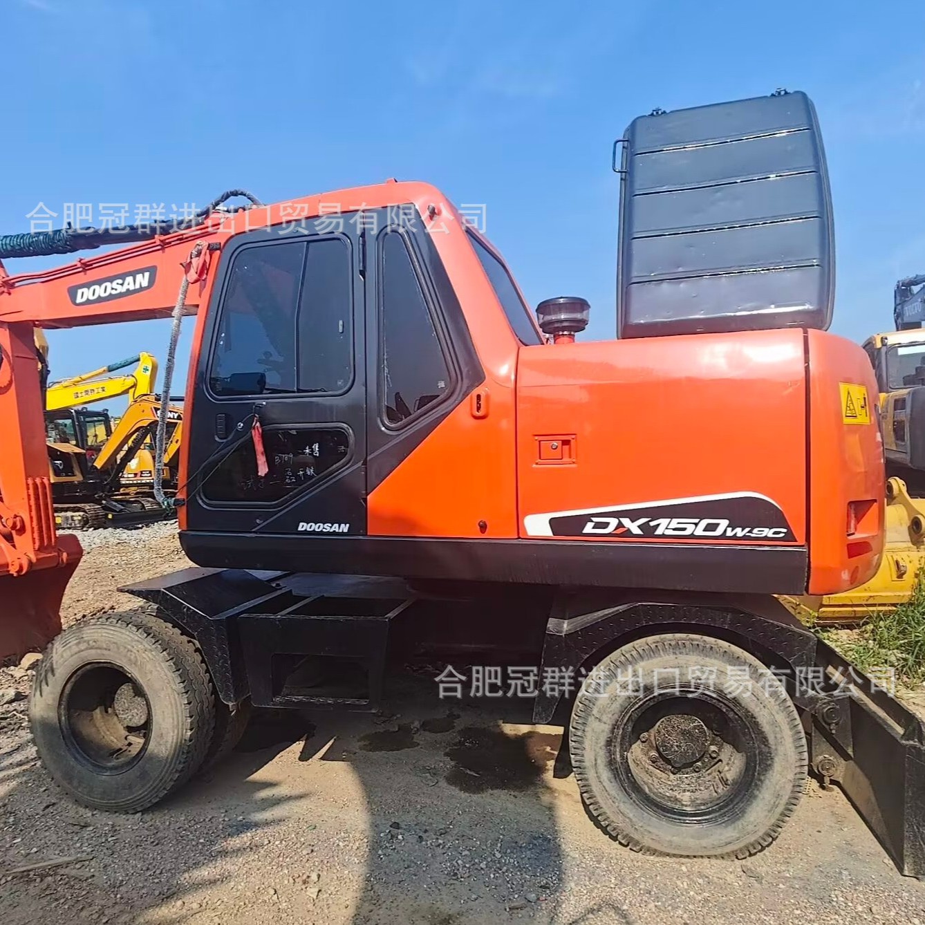 Excavadora de ruedas Doosan DX150W moderna excavadora de ruedas directamente para Hitachi Trinity Carter Komatsu Volvo image 5