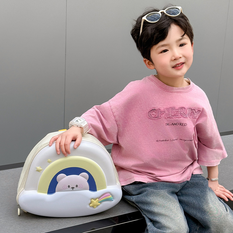 Nueva mochila de cáscara de huevo para niños, suave y linda nube, oso, mochila para niños y niñas, mochila escolar para estudiantes de jardín de infantes