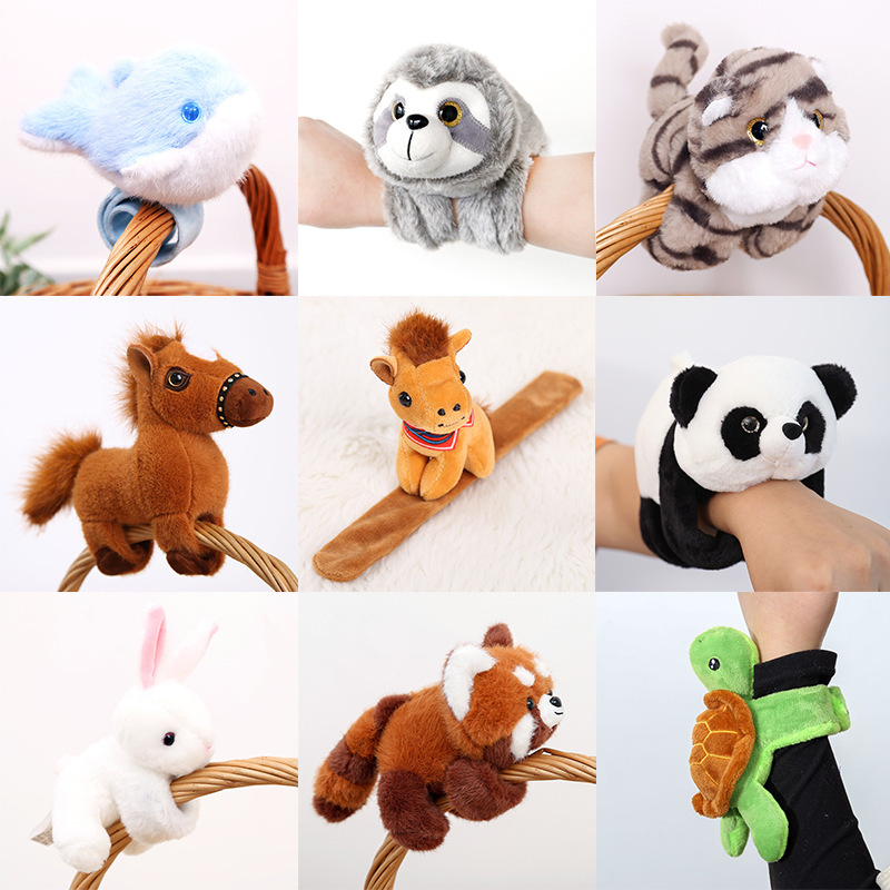 Cross-Border Popular Items: Slap Bracelets, Plush Toys, Cute Animal Doll Pendants, Soothing Stuffed Dolls Wholesale