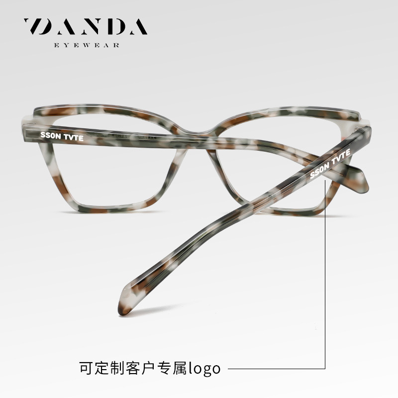 Tablero retro de moda, espejo anti-azul F22109, material de combinación multicolor, espejo plano, marco óptico de venta caliente transfronterizo