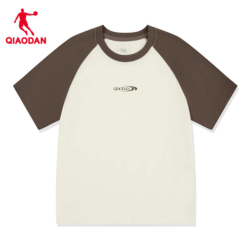 Jordan Cool Short-Sleeved T-Shirt for Women 2025 Summer New Shopping Mall Same Style Antibacterial Ice Silk Contrasting Color Fashion Top