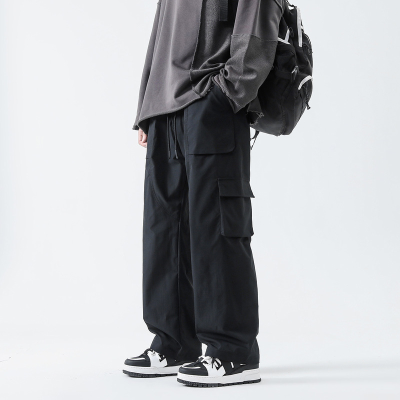 American-Style Work Pants for Men, 2026 New Summer Straight-Leg Casual Pants, Loose Sports Wide-Leg Pants, Unisex