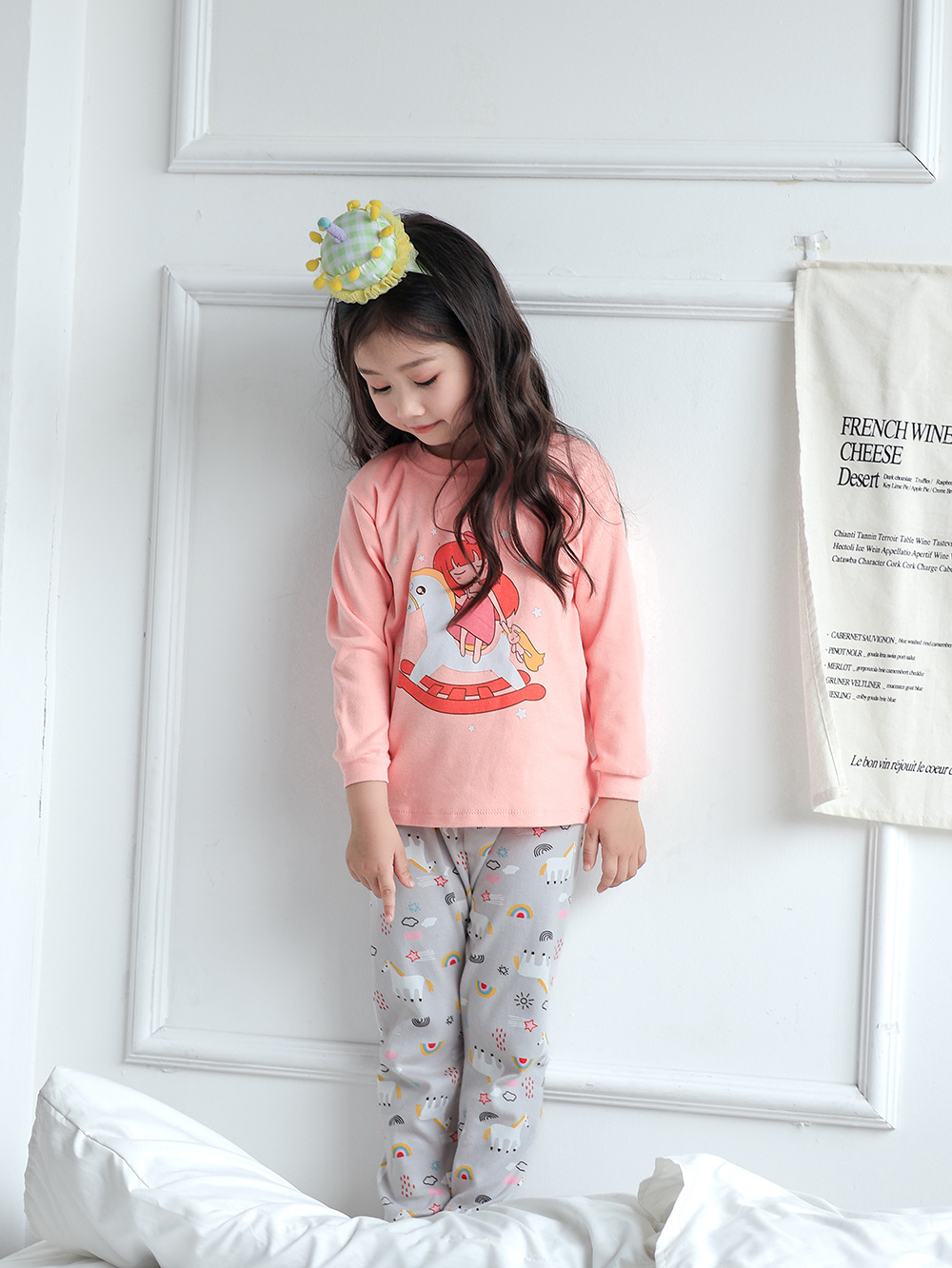 Nuevos niños chaquetas de otoño pantalones de otoño niños ropa interior base set de algodón niñas pijamas bebés ropa para el hogar al por mayor