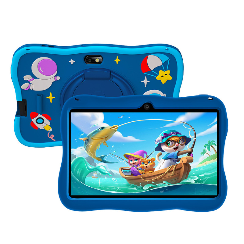 Cross-Border New Model 7inch Kidsren's Tablet Astronaut Learning Education with Bracket Anti-Fall Export Wholesale