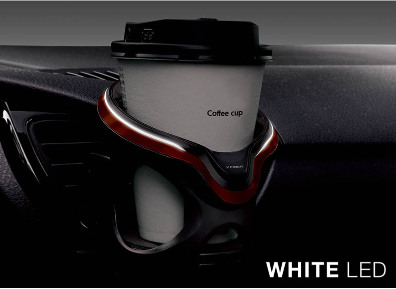 Japanese car water cup holder air conditioning air outlet cup holder with light storage rack tea cup holder cup holder multifunctional beverage holder