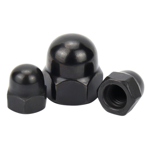Black 304 stainless steel cap nut M3-M20 decorative nut cap nut DIN1587