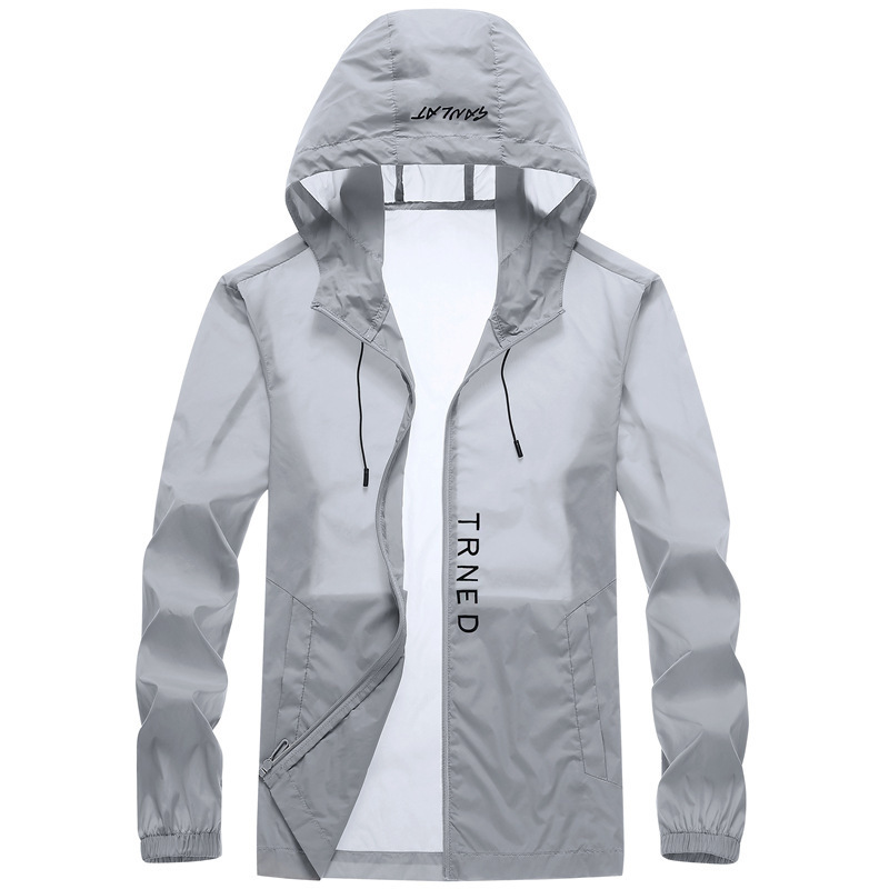 Sun Protection Clothing Men's Summer Breathable Ice Silk Thin Skin Clothing Men's Fishing Sun Protection Clothing Jacket Outdoor Cardigan Jacket