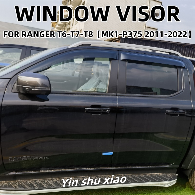 For Ford Ranger T9 Rain and Sunscreen Rain Eyebrow Sun Visor Ford Ranger T6 Window Visor