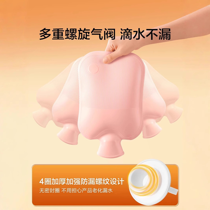 注水暖水袋加厚防爆女生暖手热敷肚子暖脚仿兔绒老式灌水注水袋|undefined