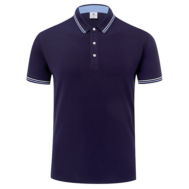 Verano versátil adelgazante antiarrugas resistente al desgaste refrescante color transpirable equipo de trabajo ropa de manga corta solapa Polo personalización