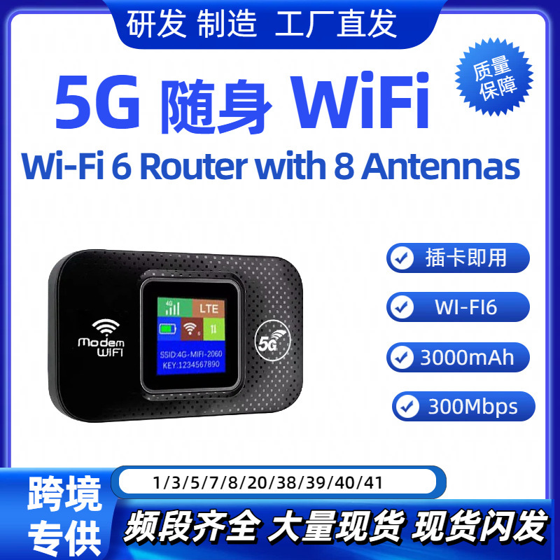 Europe, Asia, Africa 5G/4G portable WIFI wireless mobile SIM card router