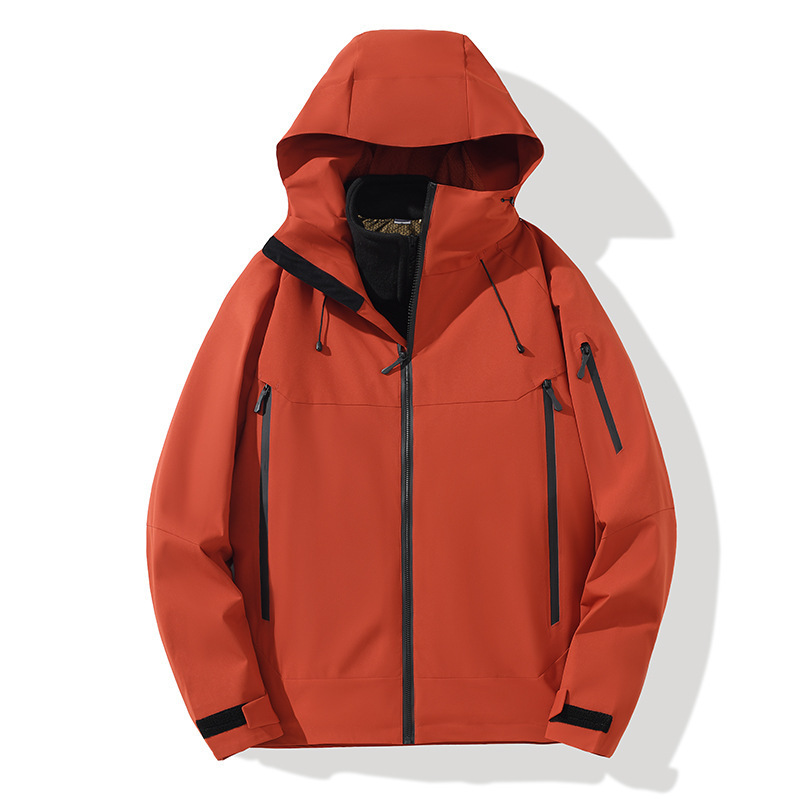 Ropa de asalto masculina 3 - en - 1 revestimiento desmontable nuevo otoño y invierno al aire libre impermeable abrigo a prueba de viento para mujeres protector de cuello magia