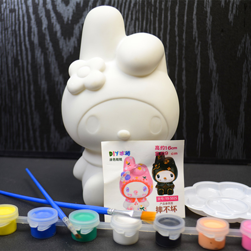 Alcancía de Conejo de Vinilo DIY para Pintar e Irrompible para Niños