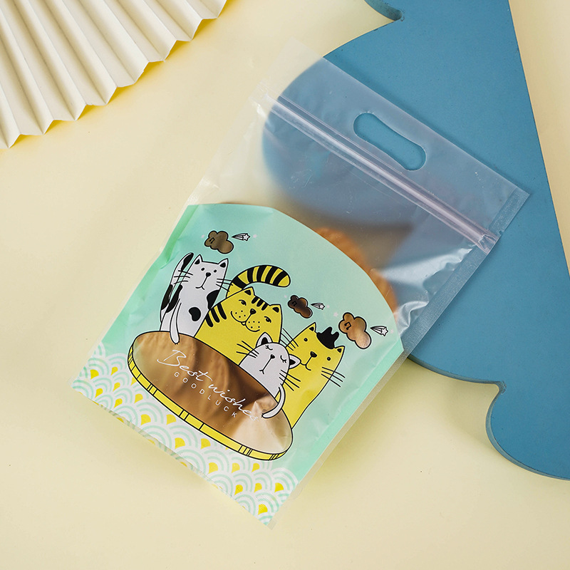 Candy Bar Snowflake Crisp Packaging Bag, Hand-Held Milk Dates Nougat Cookies Candy Bag, Ox Year Biscuits Self-Sealing Hand-Held