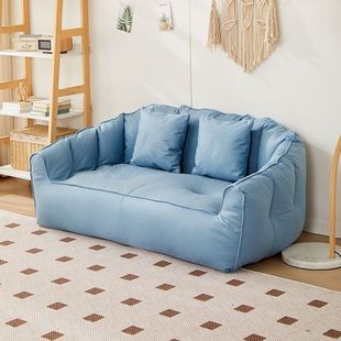 New Lazy Sofa Technology Cloth No-Wash Sofa Small Apartment Rental House Home Reclining Simple Double Small Sofa