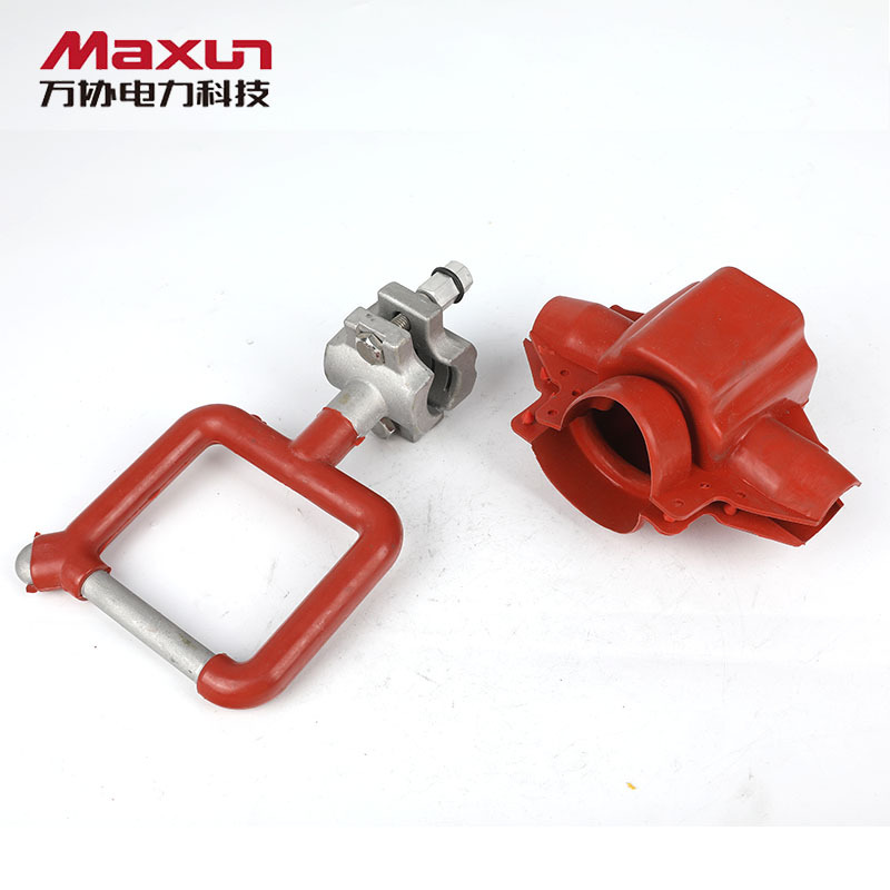 【萬協】防雷金具FDL-50/240B防雷穿刺接地線夾驗電環 穿刺型