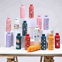 304 Stainless Steel Outdoor Sport Bottle Thermos Cup Large Capacity Water Kettle Outdoor Frosted Mini Water Bottle 