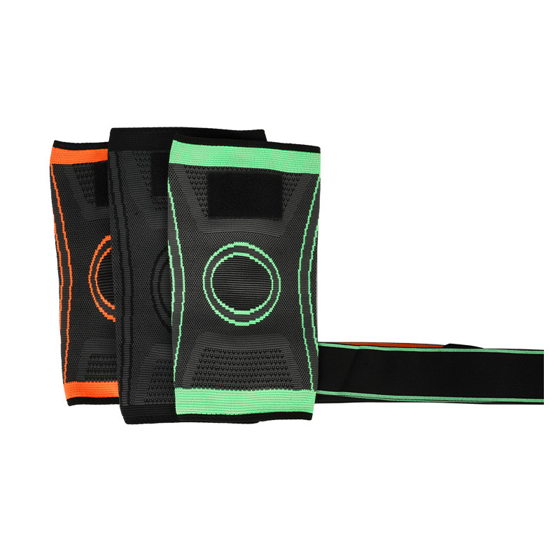 cinturón corto rodilla transpirable ligera compresión elástica tejido al aire libre ciclismo baloncesto protección de nylon