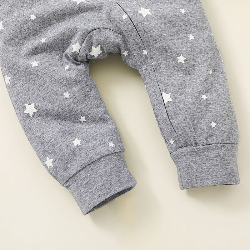 otoo camisa con cremallera con capucha ropa para nios beb casual lindo mameluco de una pieza de manga largapicture5