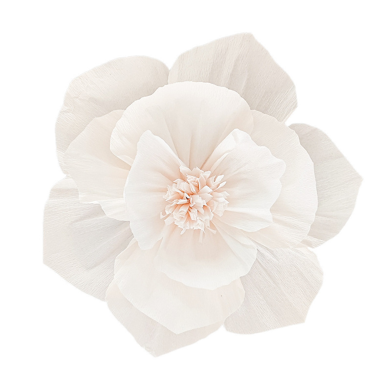 色のしわの紙の花は厚くて立体の紙の花の芸のしわの紙の誕生日の結婚式のテーマのパーティーのウェディングルームは装飾を配置します。|undefined