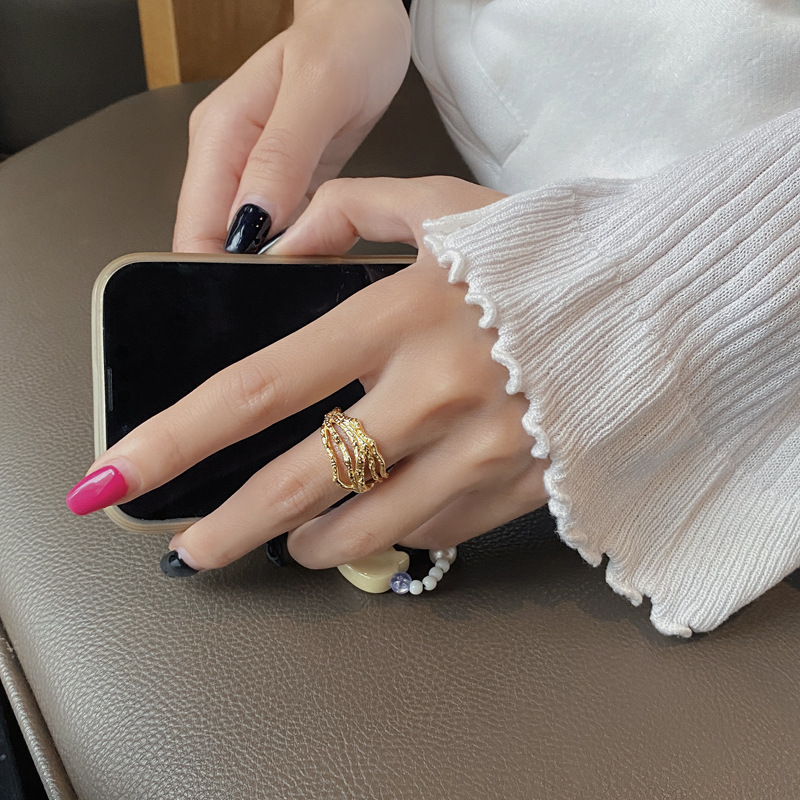 Fashion Geometric Sterling Silver Plating Rings 1 Piece