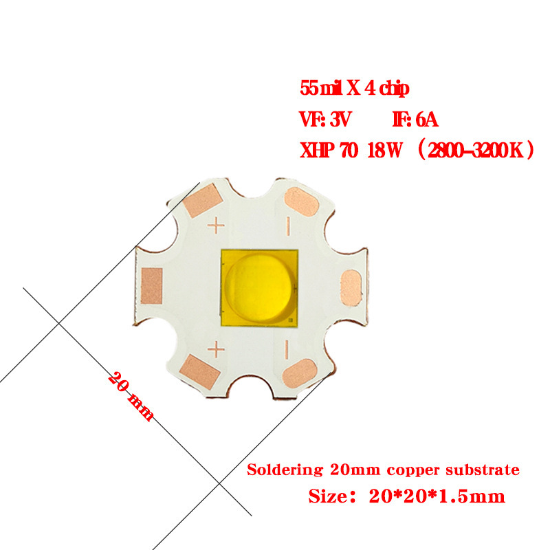Dc 3v/6v/12v xhp 50電球t 6 xhp 70電球xhp 90 led 18-40w強光懐中電灯|undefined