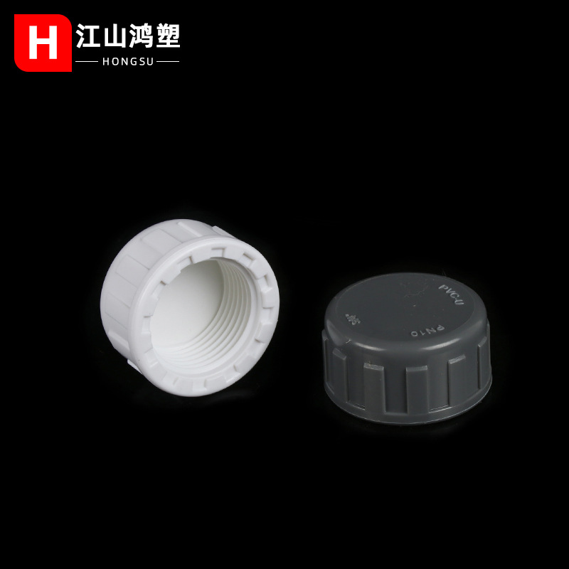 Tapa de tubo de rosca interna de PVC tapa de tubo de rosca interna estándar británico accesorios de suministro de agua británico tapón de sellado accesorios engrosados