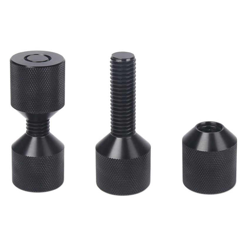 Aluminio 1-1/8 pulgadas doble agujero localización pin traje 2 Agujero brida alineación pin ajuste para 1/2-14 ASME 150LB