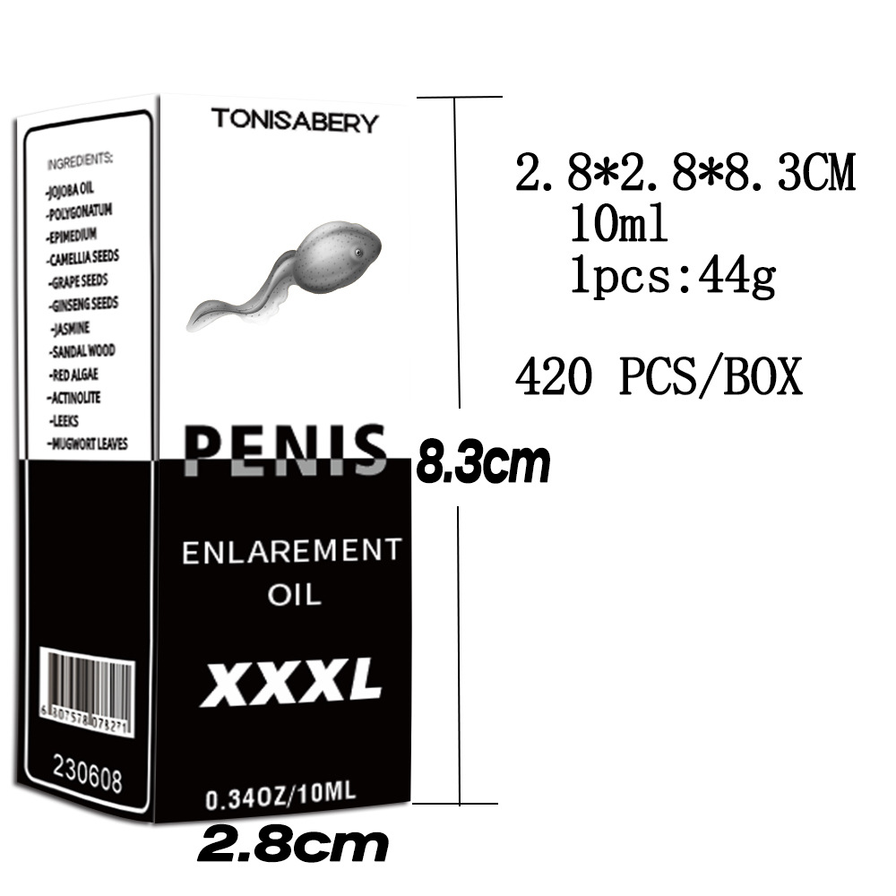 Men's Intimate Massage Oil Details