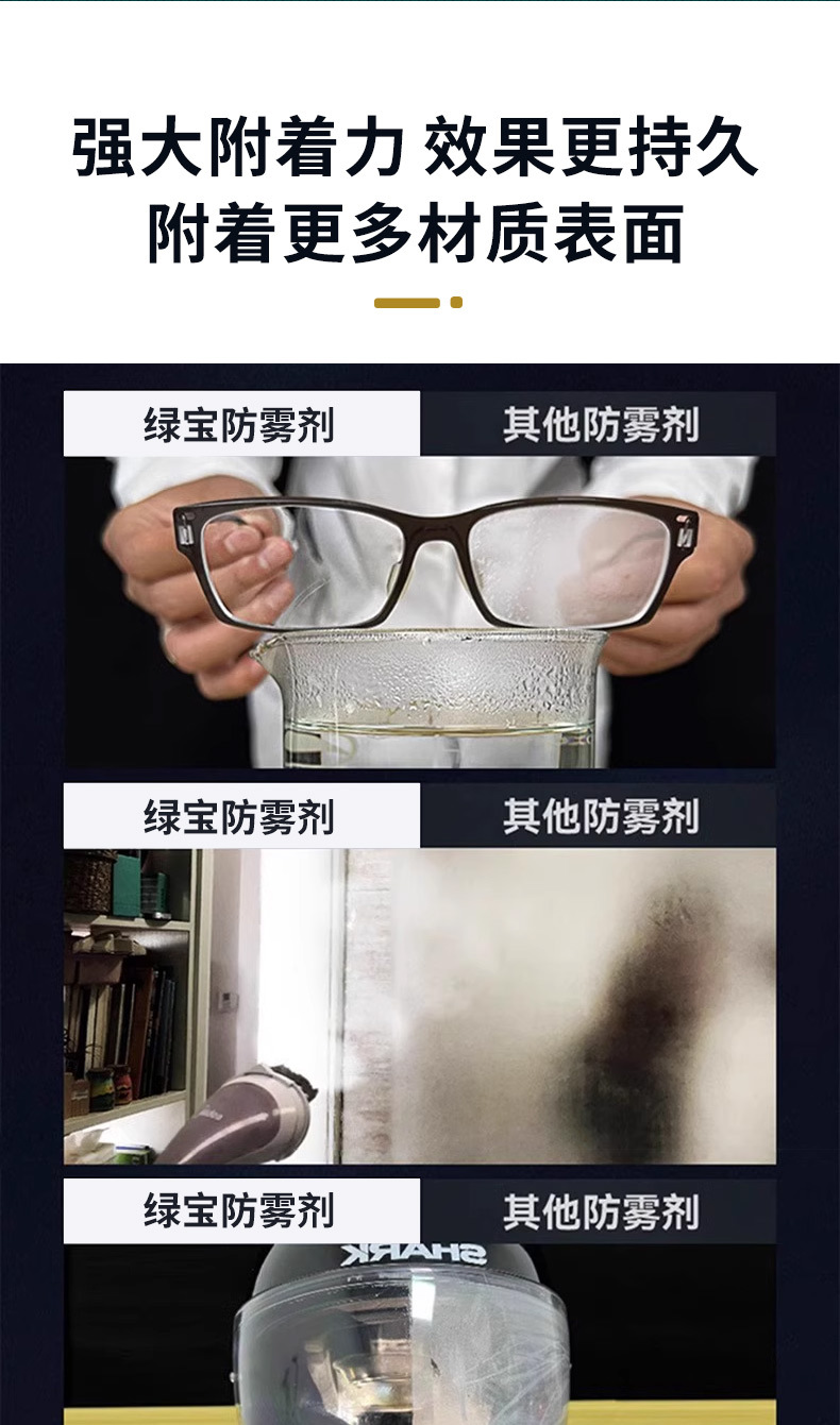 Automobile windshield anti-fog spray rearview mirror rainy weather waterproof artifact long-term rain film drive rain oil removal film agent