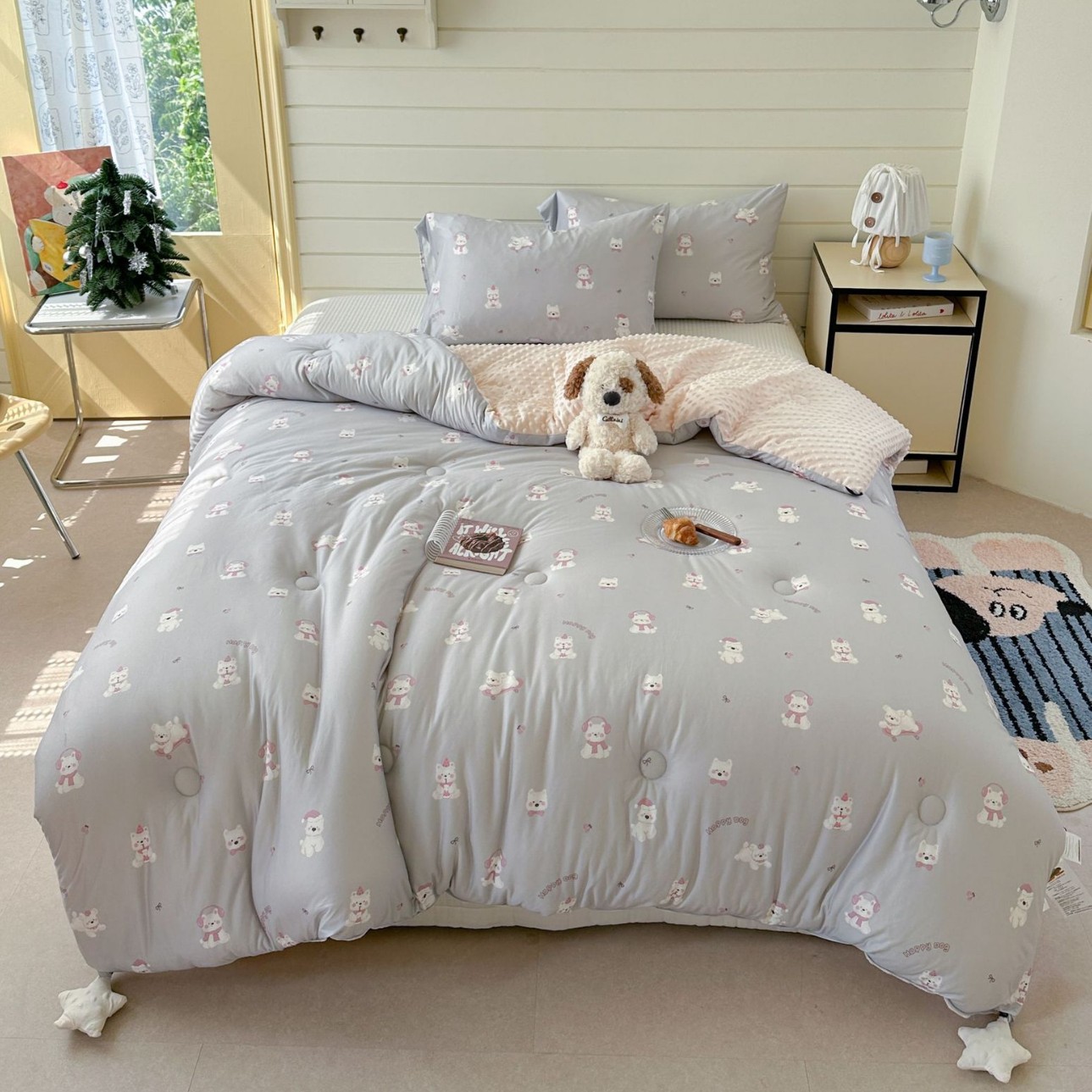 n Doudou 이불-헤드폰 강아지