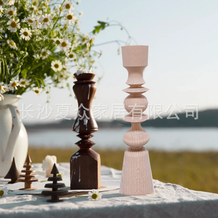 Al Aire Libre decoración de la boda decoración de la fotografía creativa gótico de estilo europeo de madera maciza candelabro picnic actividad decoración de la luz de la noche