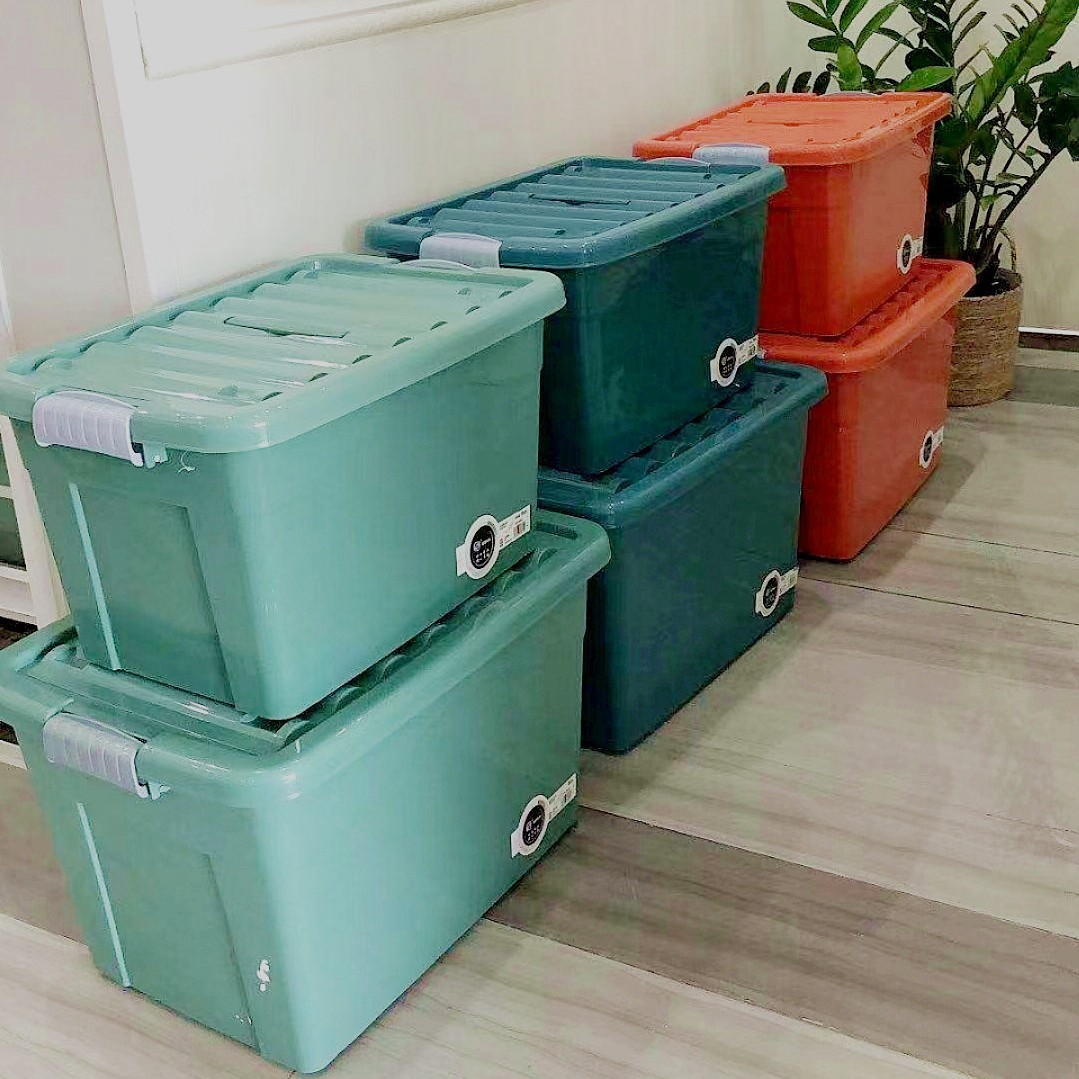 Storage of Good Things Thickeneded Storage Box Plastic Large Household Clothes Moving Storage Box Satchel Pulley Storage Box