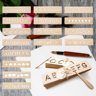 Spot Wooden Alphanumeric Decoration Can Be Handwritten Tv Cabinet Ornaments Decoration Cross-Border Hot-Selling Pen-Controlled Practice Board