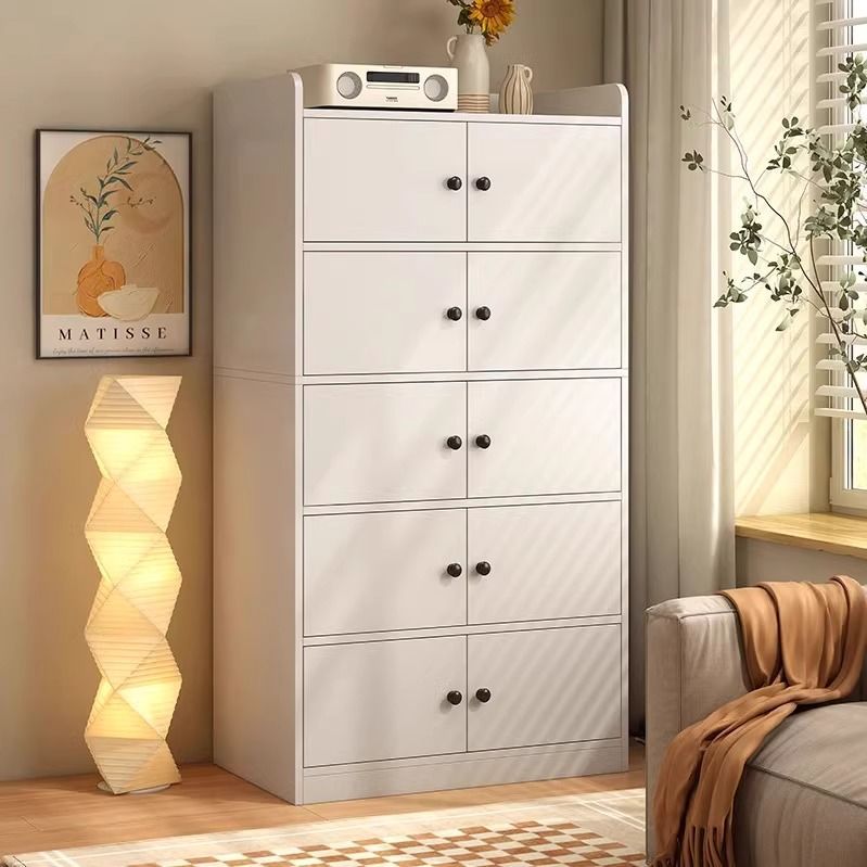 Sideboard Cabinet for Home Use, Living Room Wall-Mounted Storage Cabinet, Kitchen Storage Cabinet, Simple Chinese-Style Multi-Layer Five-Drawer Cabinet